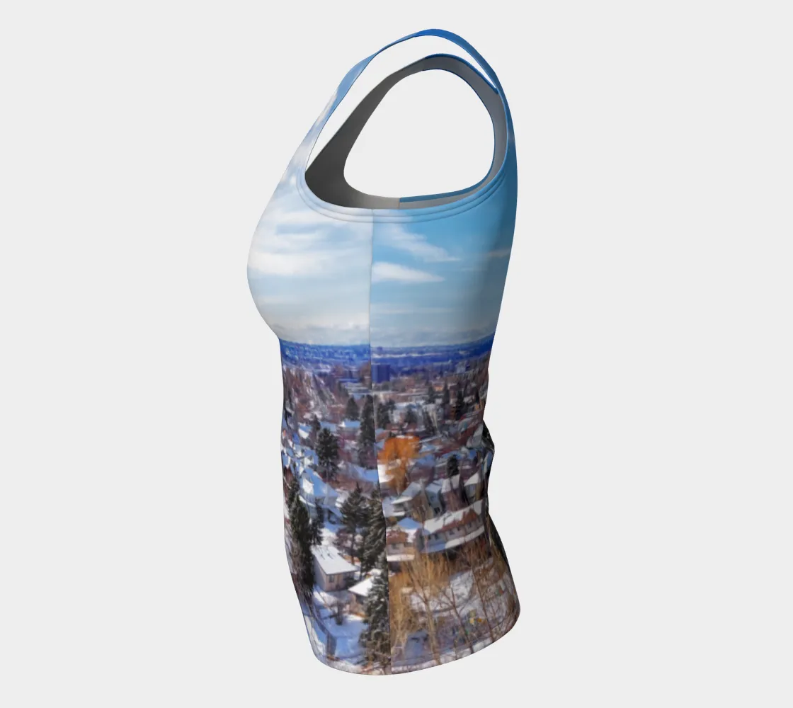 Women's All-Over Fitted Long Tank Top - McHugh Bluff Winter