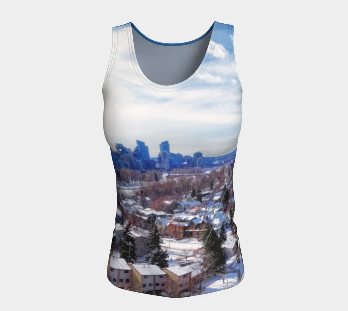 Women's All-Over Fitted Long Tank Top - McHugh Bluff Winter