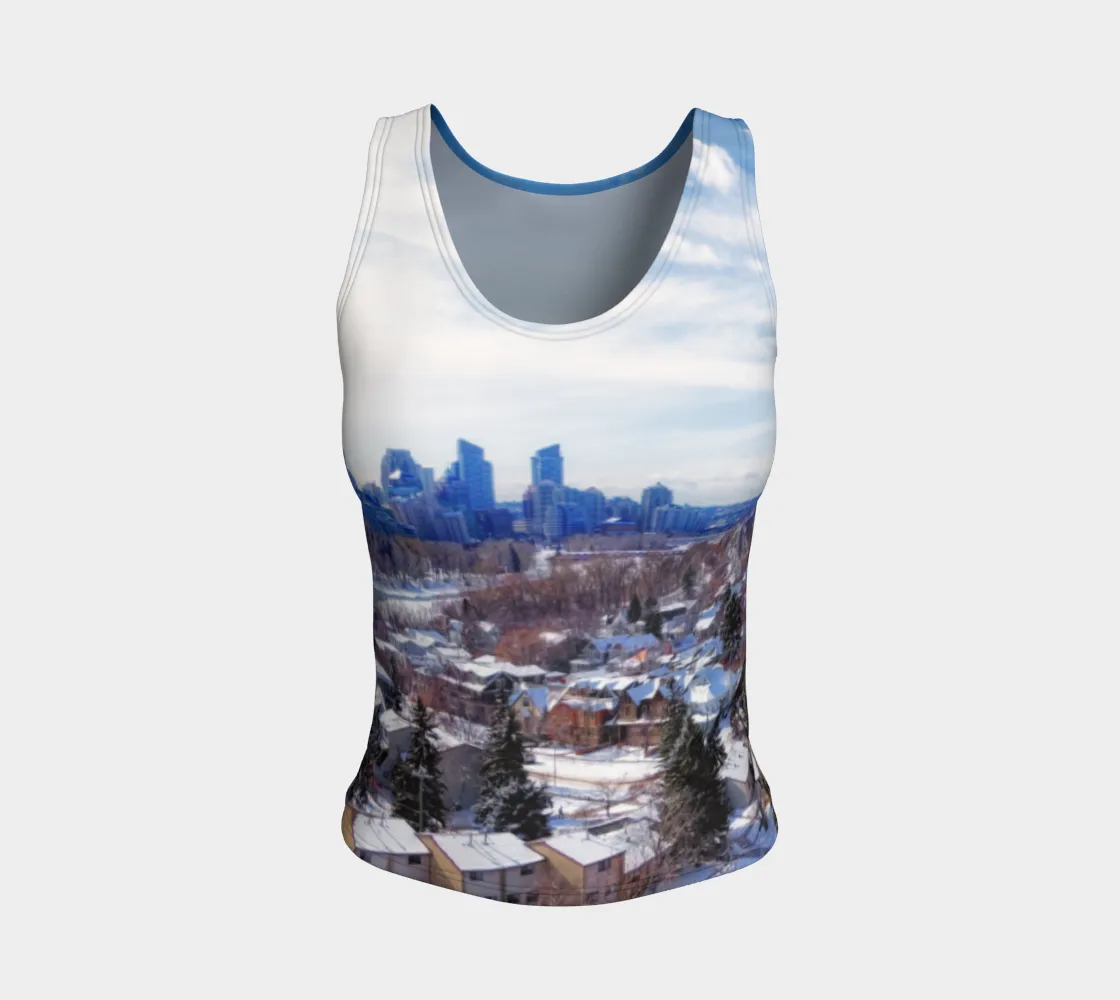 Women's All-Over Fitted Long Tank Top - McHugh Bluff Winter