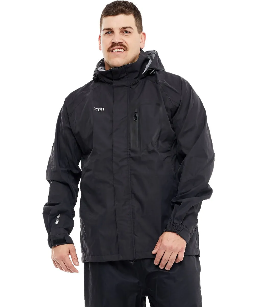 XTM Kakadu Mens Plus Size RAIN Jacket Black 2XL-7XL