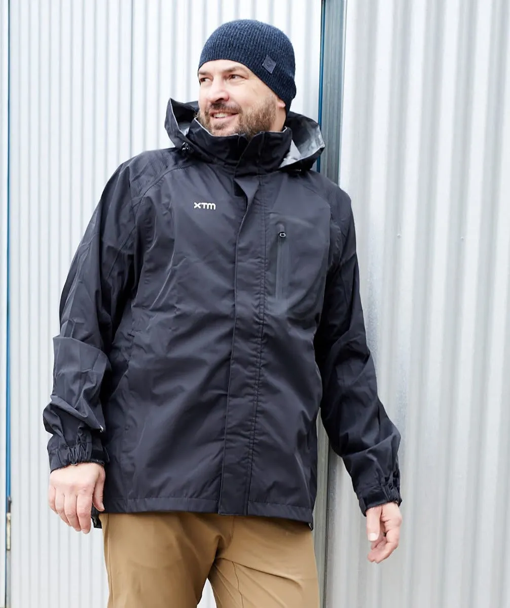 XTM Kakadu Mens Plus Size RAIN Jacket Black 2XL-7XL