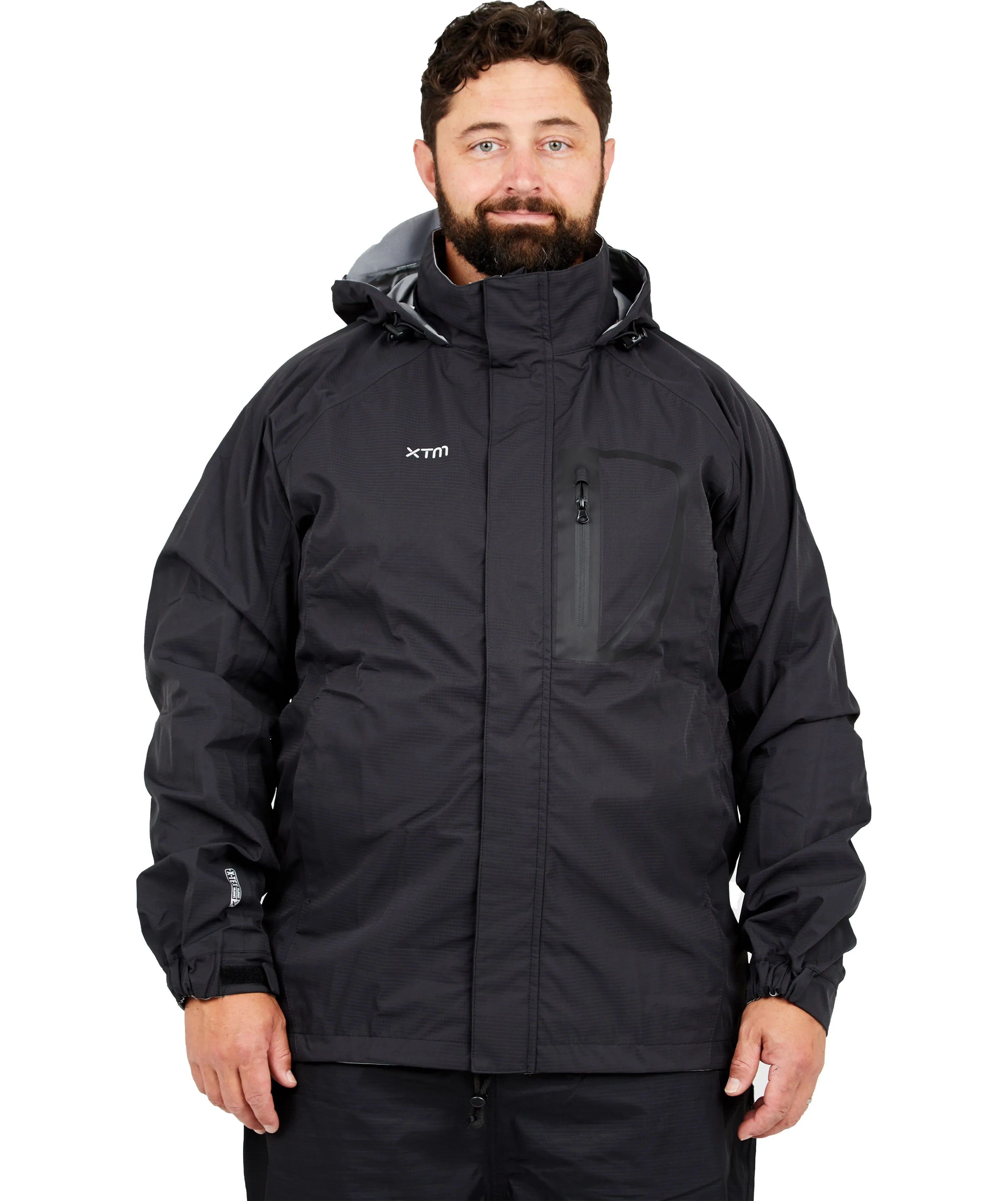 XTM Kakadu Mens Plus Size RAIN Jacket Black 2XL-7XL